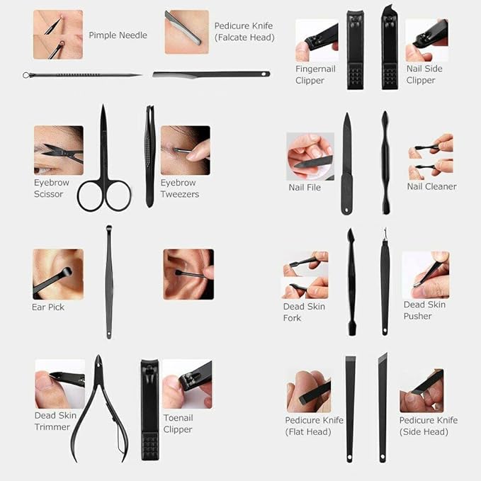 16 Pcs Manicure / Pedicure Kit