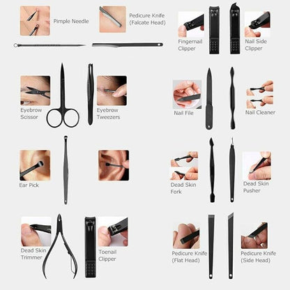 16 Pcs Manicure / Pedicure Kit