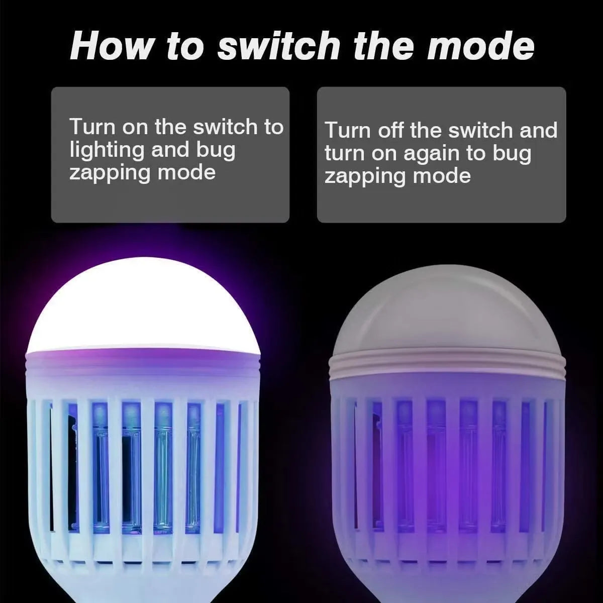 Mosquito Killing Lamp Bug Zapper Light Bulb
